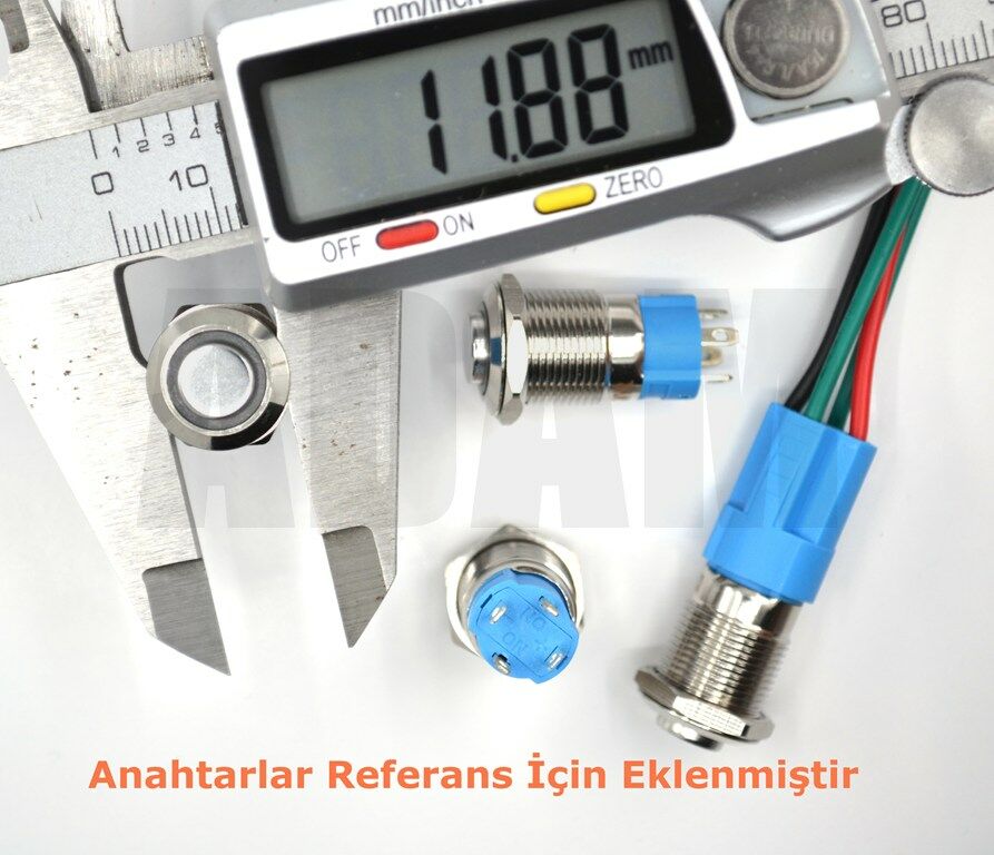 Picture of 12mm Metal Kalıcı Anahtar Soketi MT-AN12MM