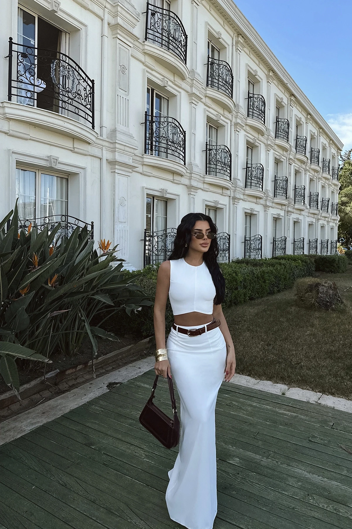 Picture of White Bianca Double Set