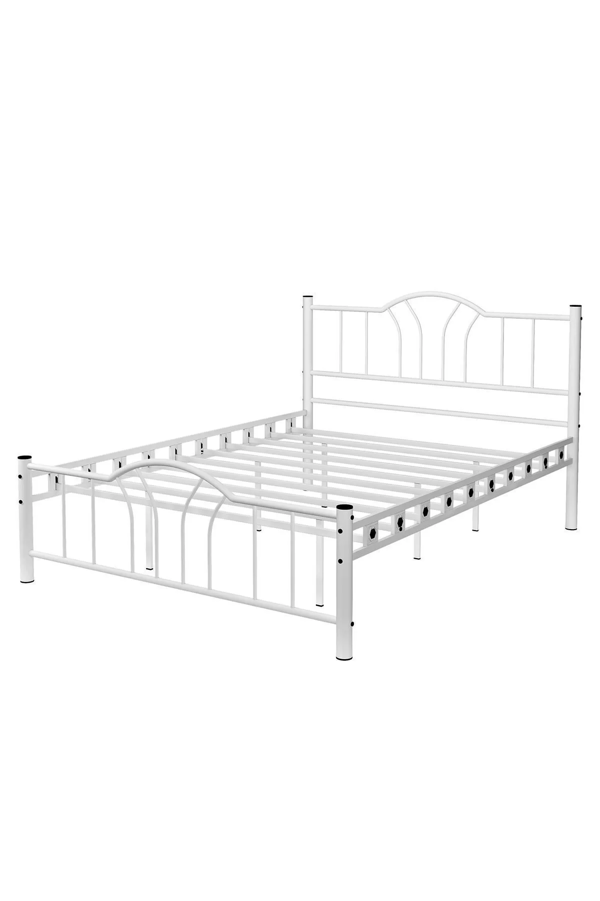 Picture of Bella Çift Kişilik Ferforje Metal Karyola Beyaz