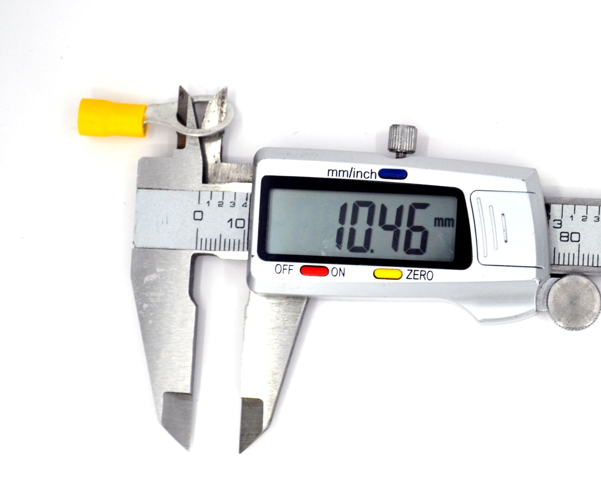 Picture of 100 Adet 4,00-6,00 Bakır Kablo Pabucu Sarı M10 Delikli Sıkmalı Sulye MT-SKS10S