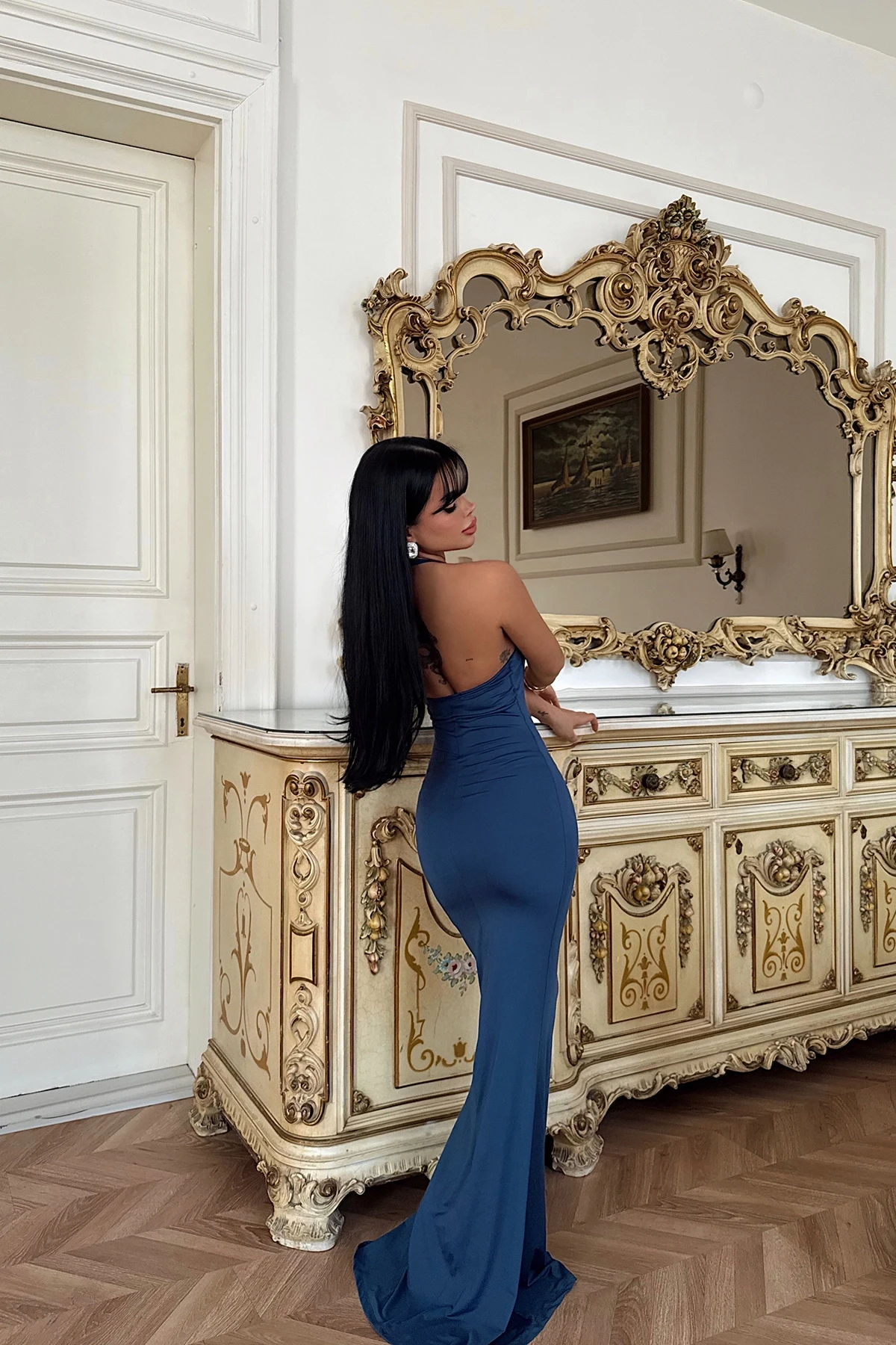 Picture of Indigo Thelma Long Dress