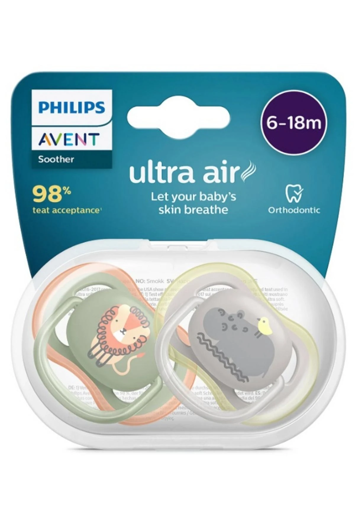 Picture of Philips Avent Ultra Air Emzik 6-18 Ay 2'li Erkek