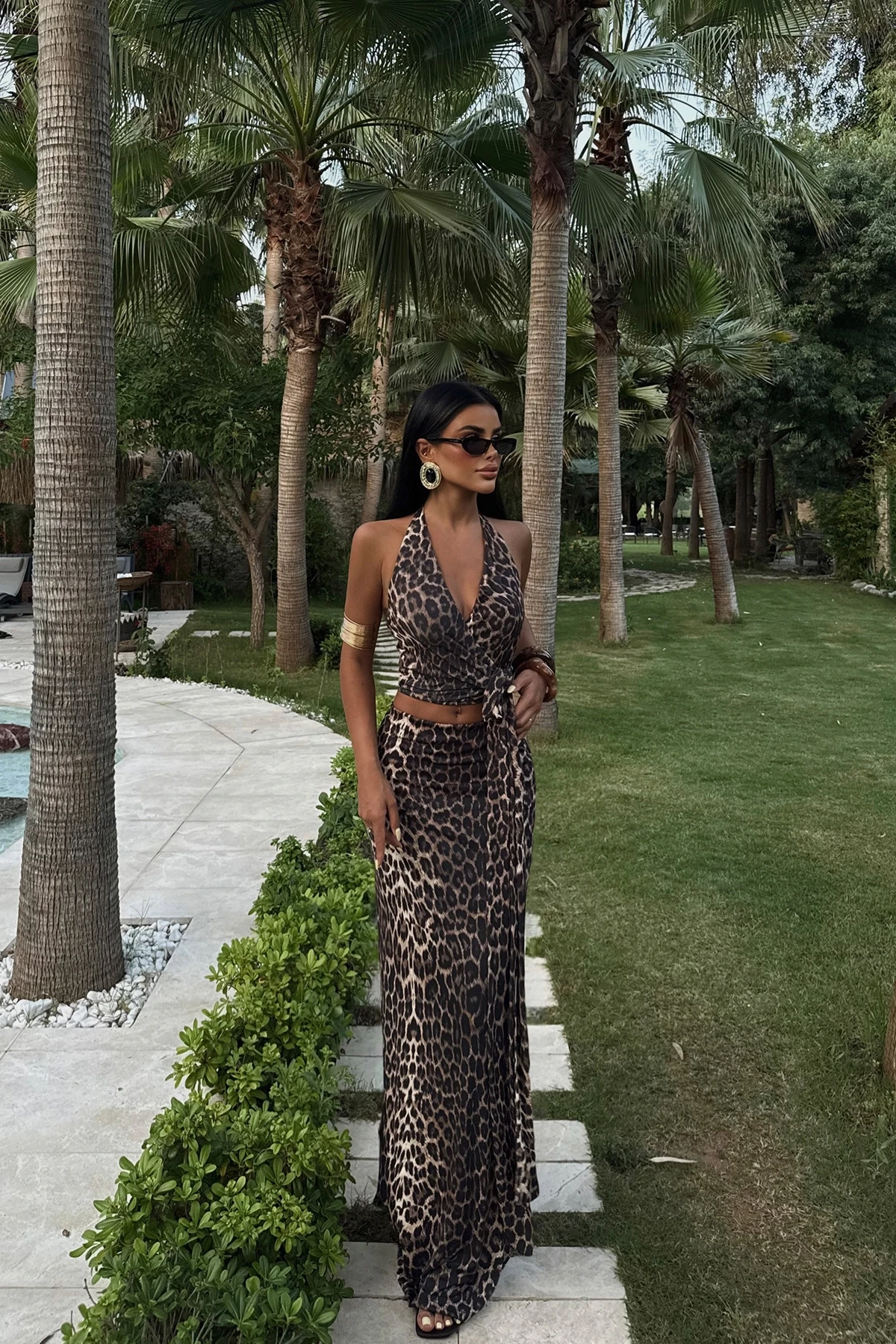 Picture of Elora Leopard Pattern Suit