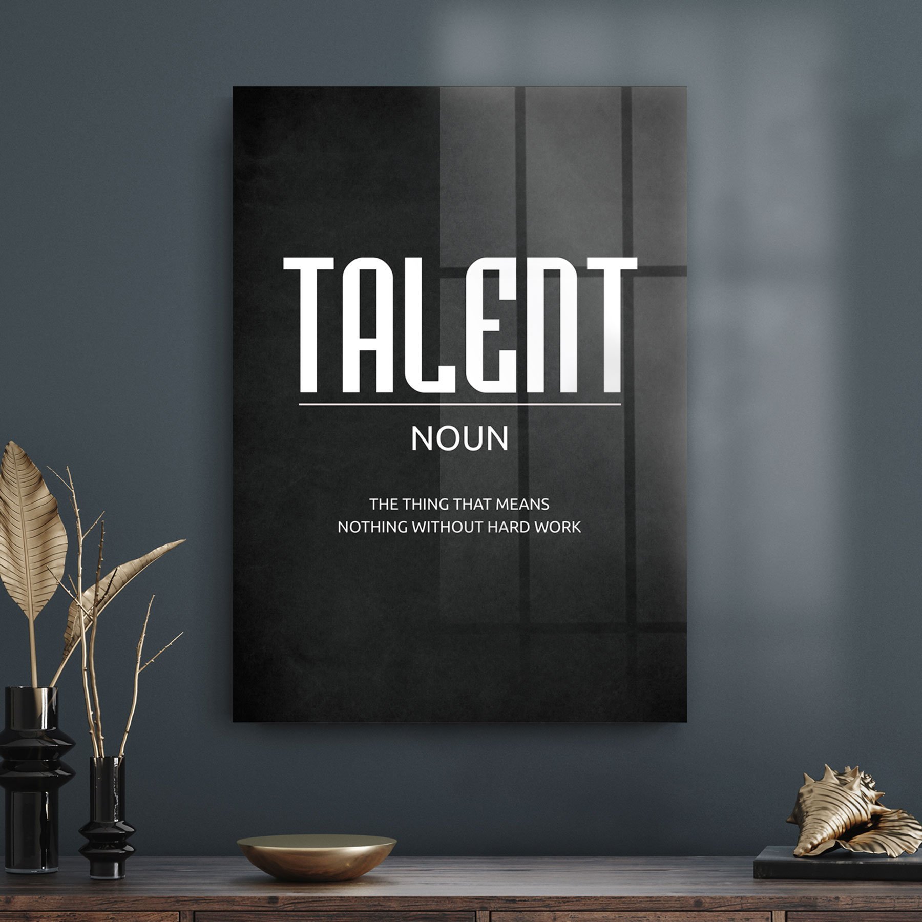 Picture of Decovetro Cam Tablo Ofisinize Özel Talent 30x40 cm