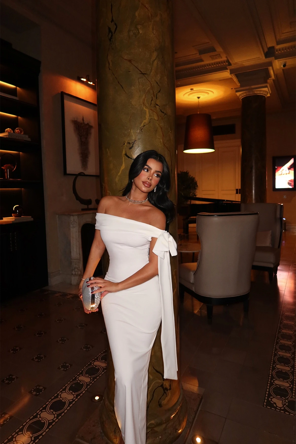 Picture of Brianna White Midi Dress