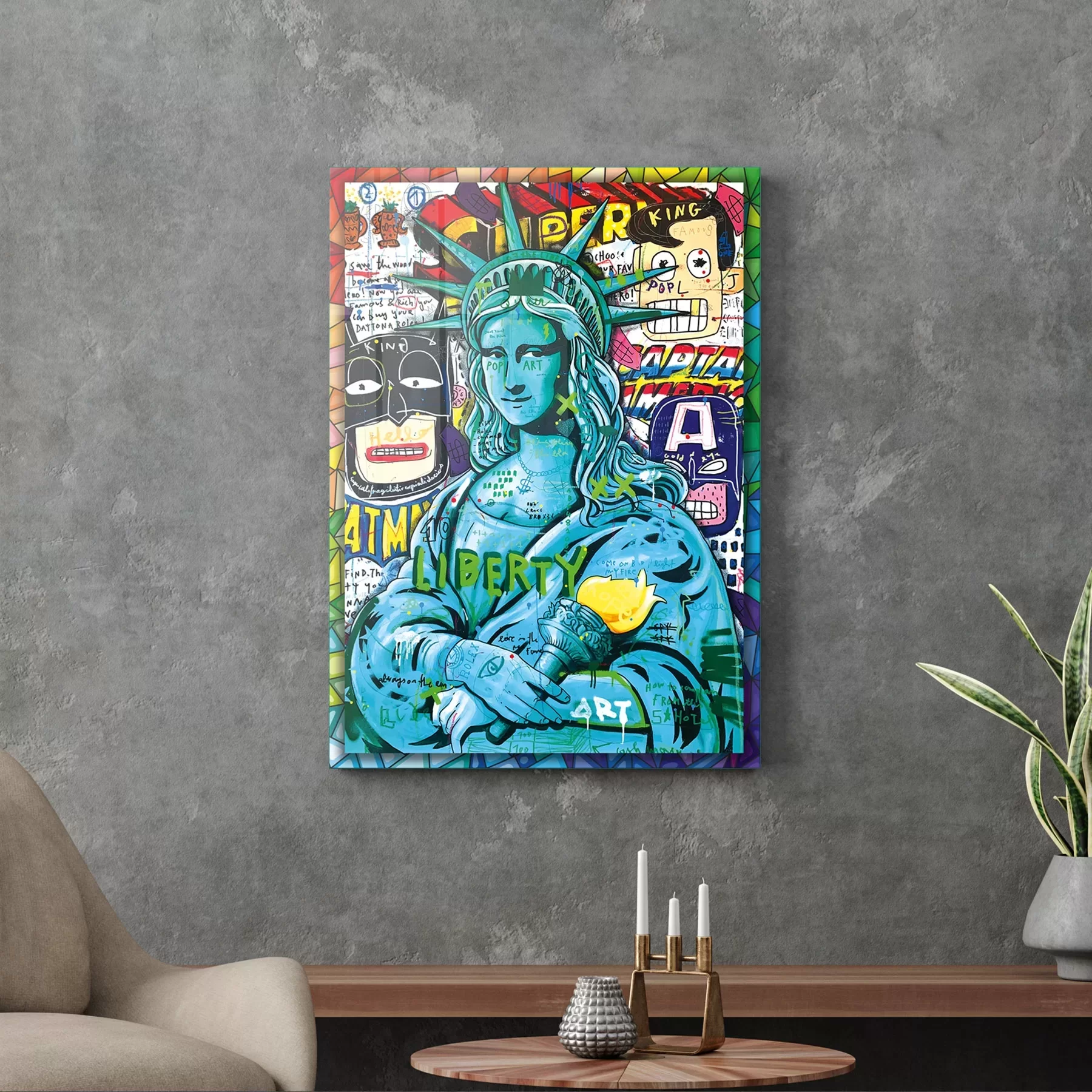 Picture of Decovetro Cam Tablo Pop Art New York 30x40 cm