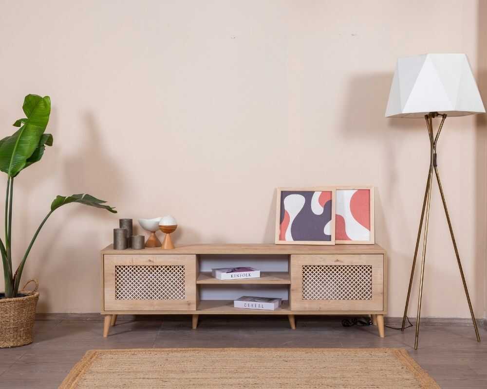 Picture of Ahşap Kapak Detaylı 180 cm Tv Ünitesi
