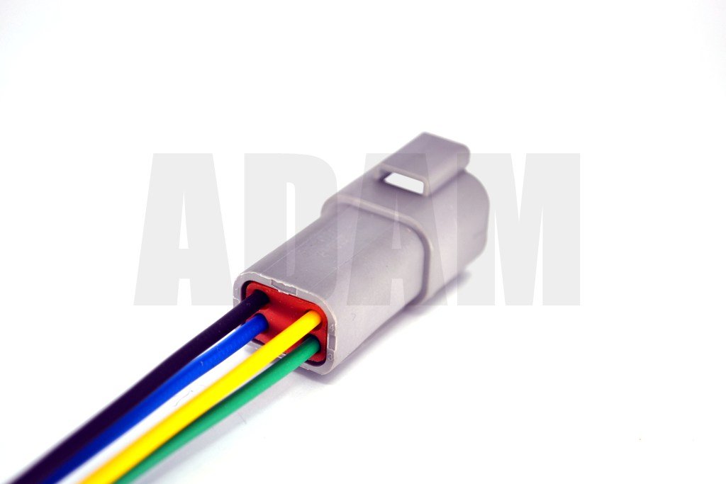 Picture of 4 Pin Kablolu Deutsch Soket Elektrik Bağlantı Konnektörü Dişi (Pinleri Erkektir)