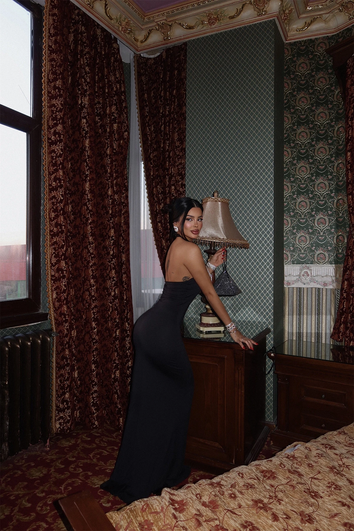 Picture of Black Thelma Long Dress