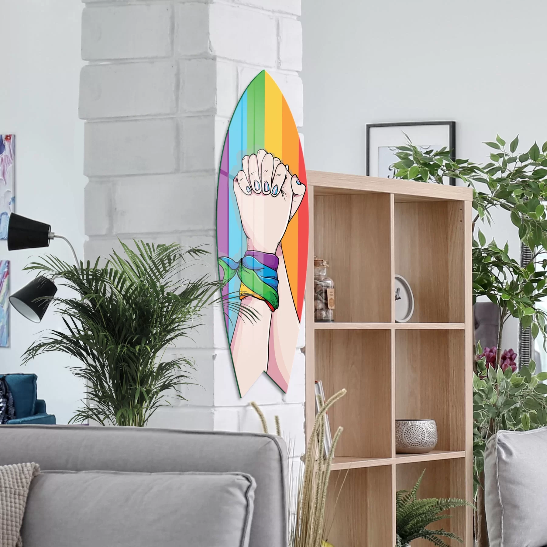 Picture of Decovetro ST 4067 Dekoratif Cam Sörf Tahtası 33x100 Cm