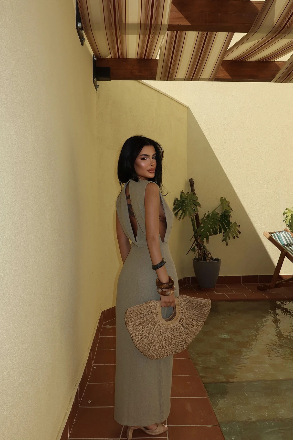 Picture of Khaki Himari Dress