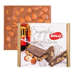 Picture of MILK CHOCOLATE WHOLE HAZELNUT TABLET 90g