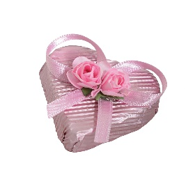 Picture of HEART - GIANDUJA FILLED MILK CHOCOLATE PINK 2Kg