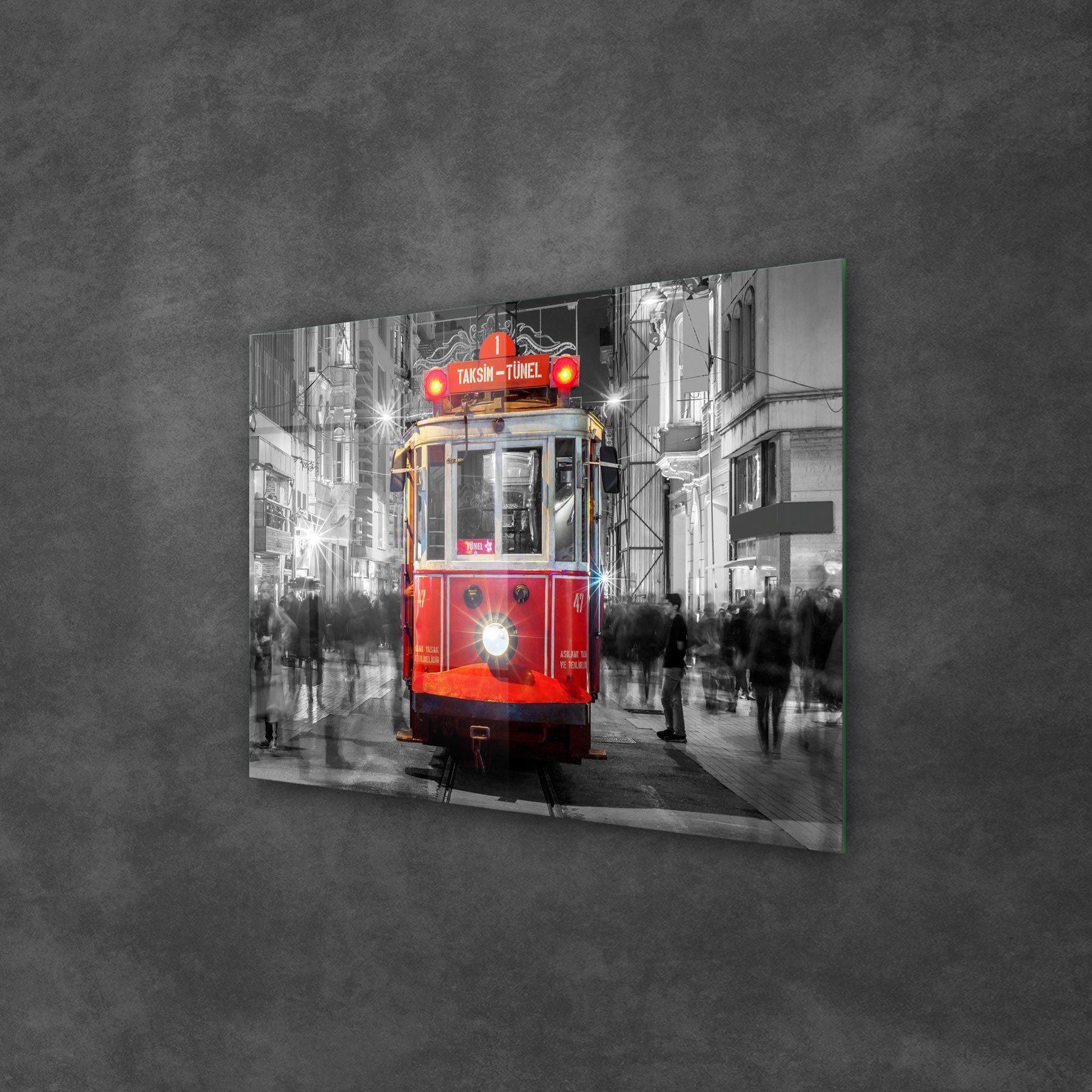 Picture of Decovetro Cam Tablo Tramvay Beyoğlu Şehir Manzarası 70x100 cm