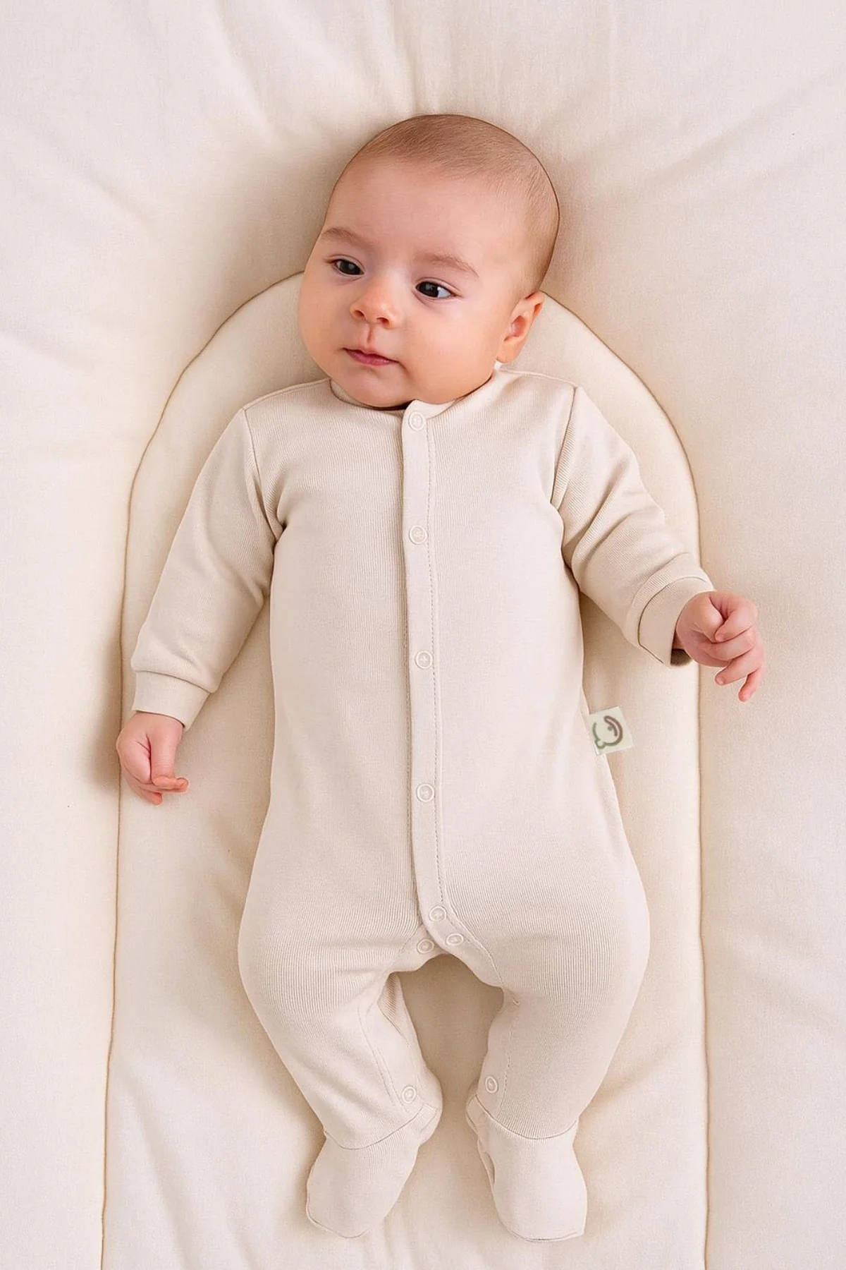 Picture of 8'li Organik Hastane Çıkışı Seti - Sertifikalı ve Pamuklu Kumaş - Bej