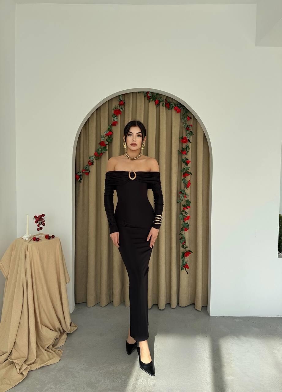 Picture of Maca Straplez Elbise