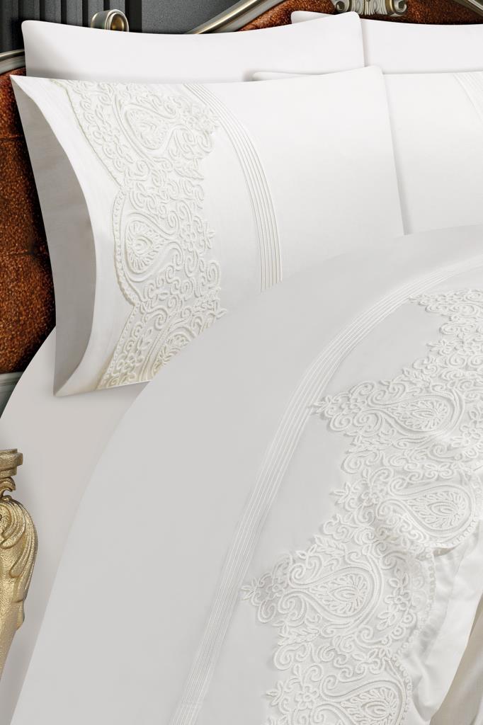 Picture of Çeyizdiyarı Sahra Çift Kişilik Nevresim Takımı Krem