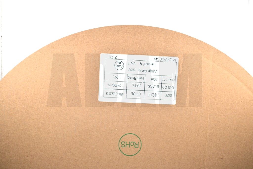 Picture of 50 Metre 32mm Siyah Isı İle Daralan Makaron Isıyla MT-M32S