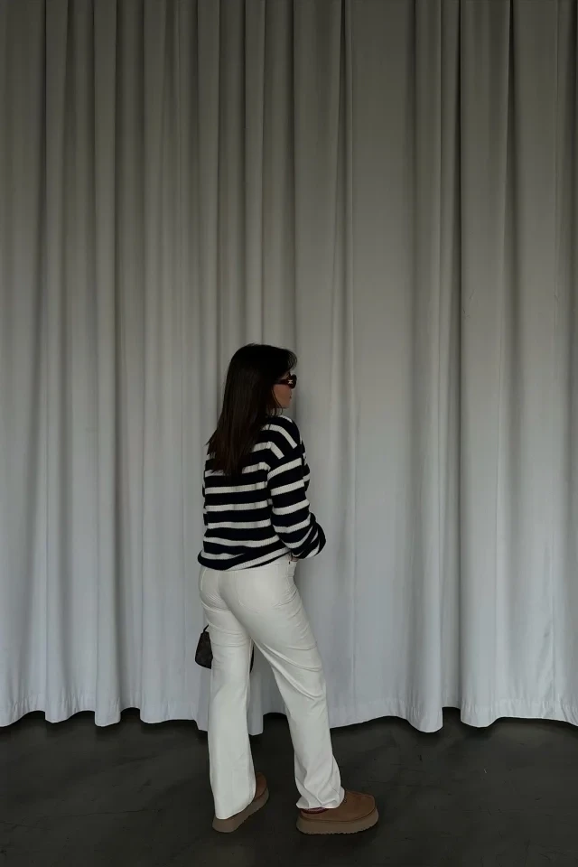 Picture of Cream Leather Trousers