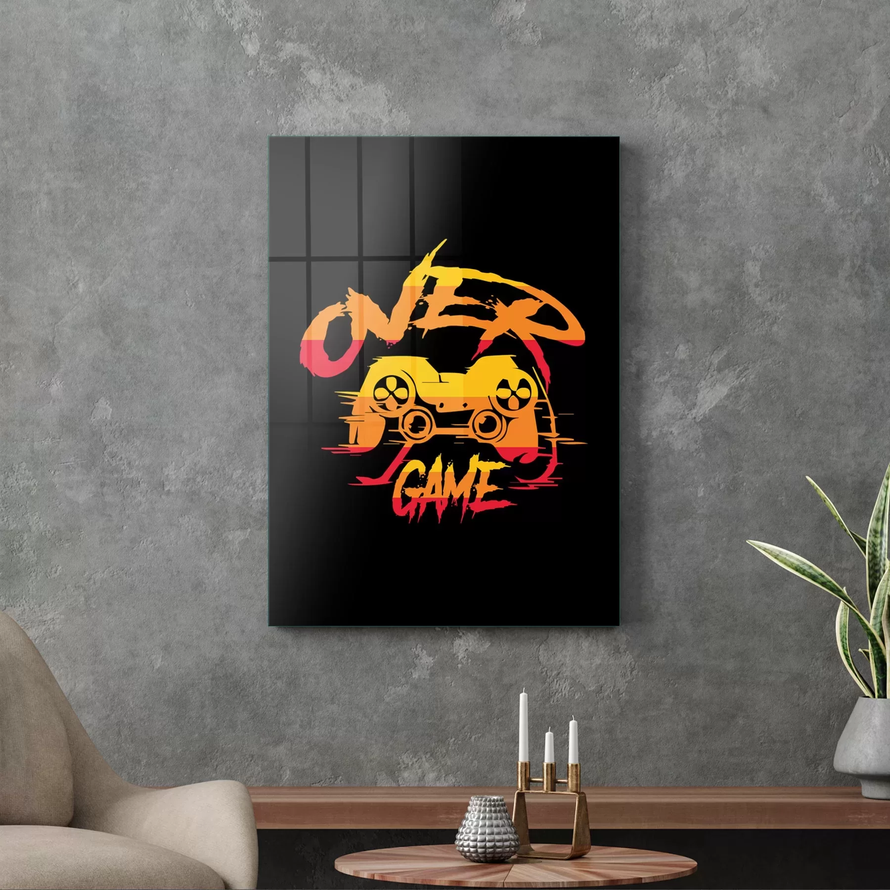 Picture of Decovetro Cam Tablo Gamer Room 50x70 cm