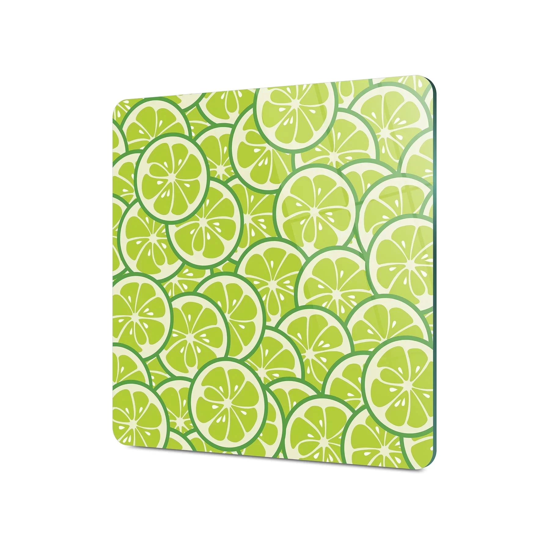 Picture of Decovetro Cam Kesme Tahtası ve Sunumluk Kare Misket Limon Desenli 30x30 Cm