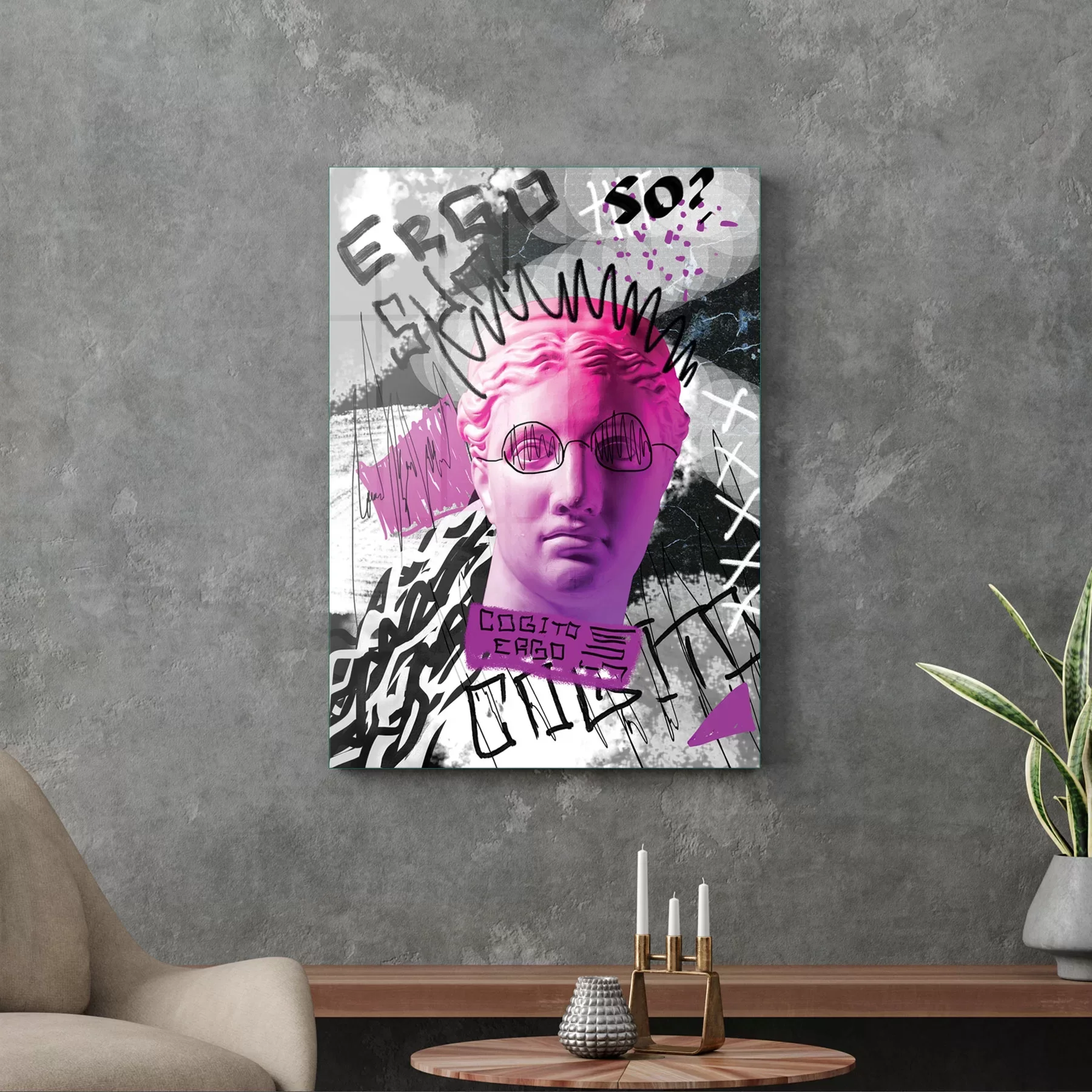 Picture of Decovetro Cam Tablo Modern Pop Art Ergo 30x40 cm