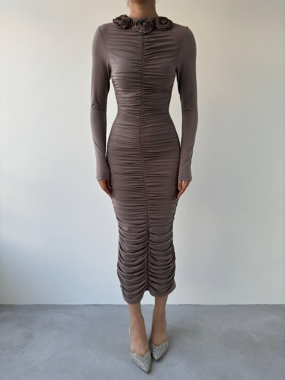 Picture of Carlis Gül Yaka Elbise