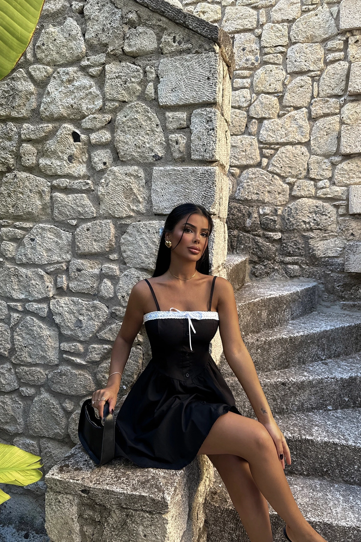 Picture of Lexina Lace Detailed Dress