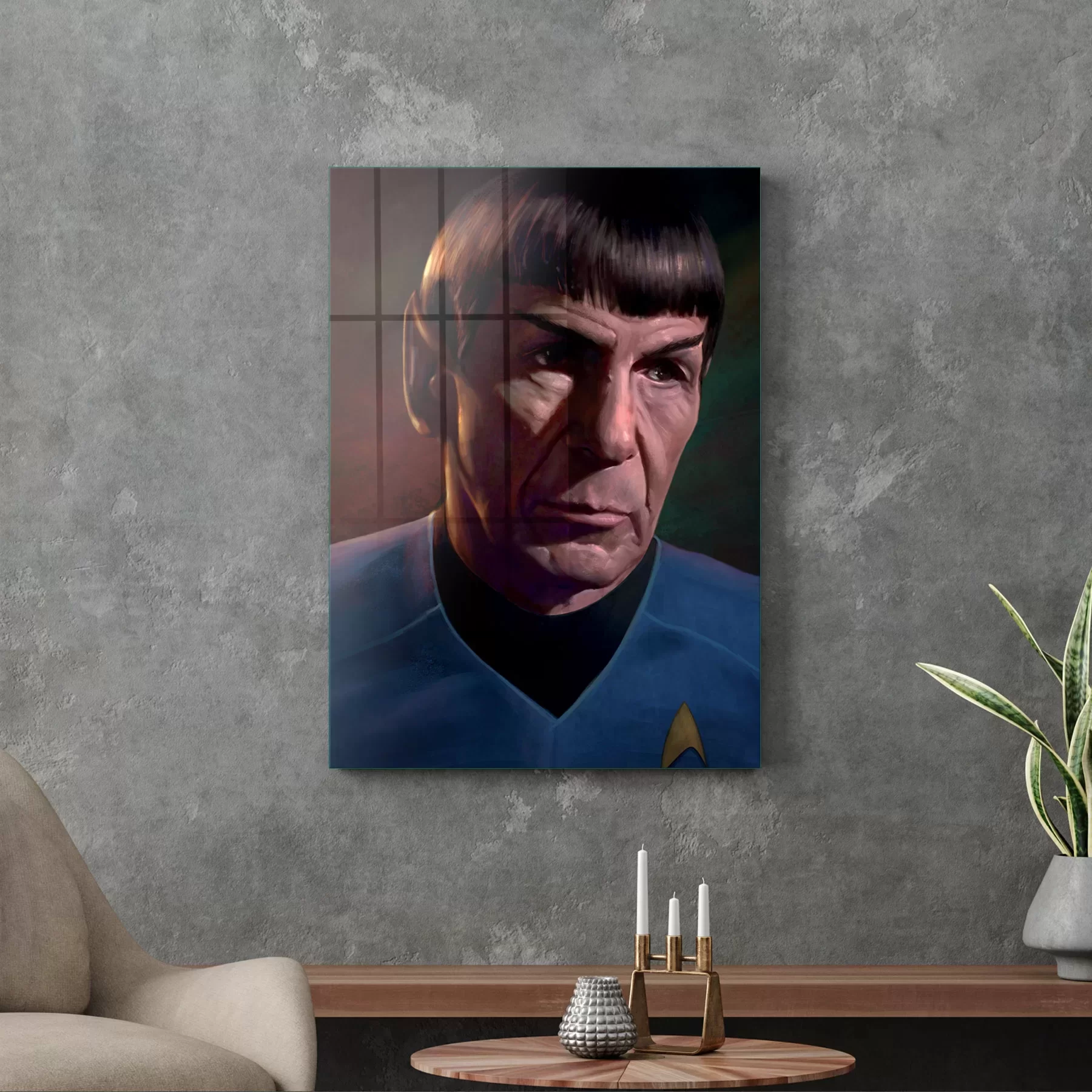 Picture of Decovetro Cam Tablo Star Trek Mr. Spock 50x70 cm