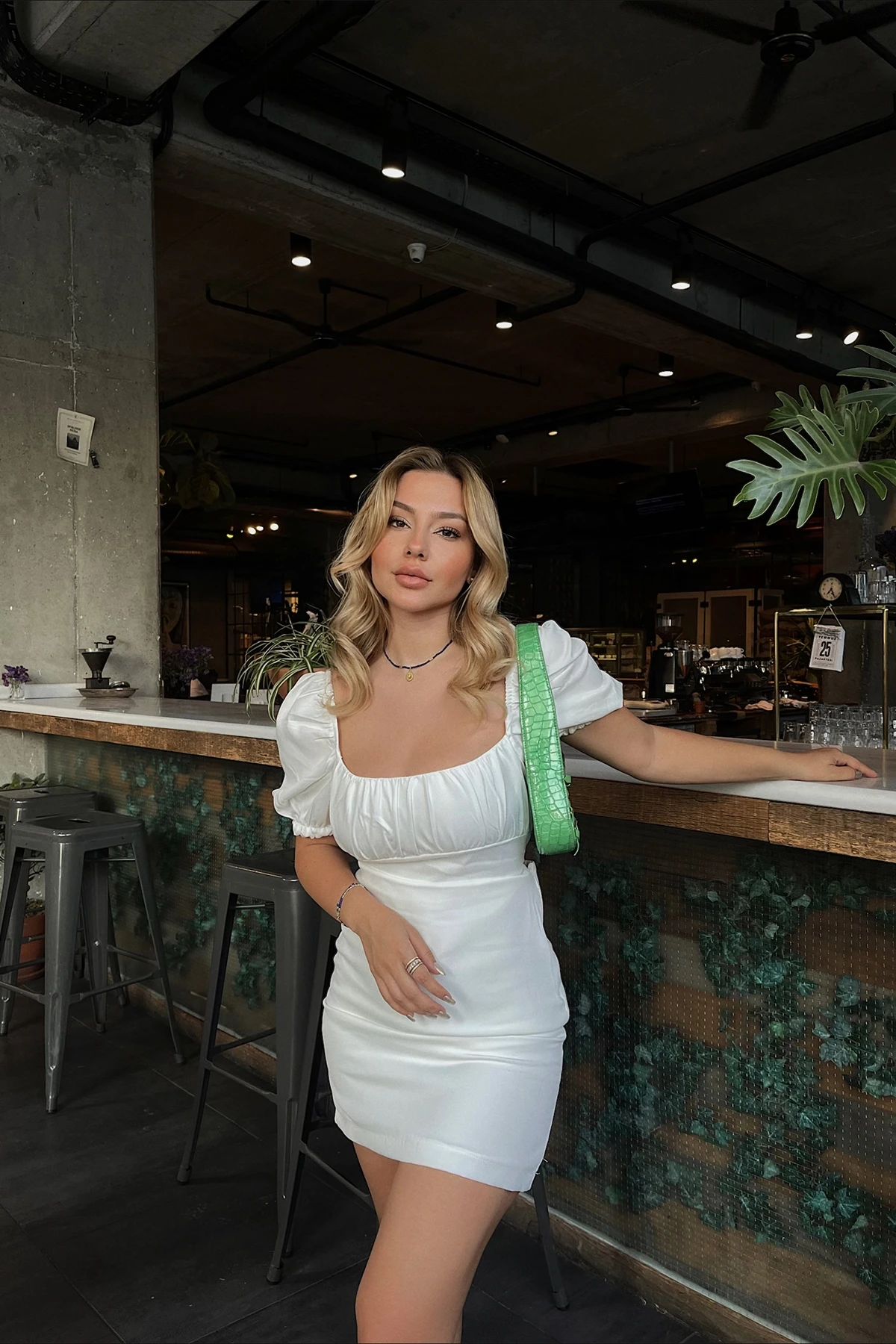 Picture of White Tie Mini Dress