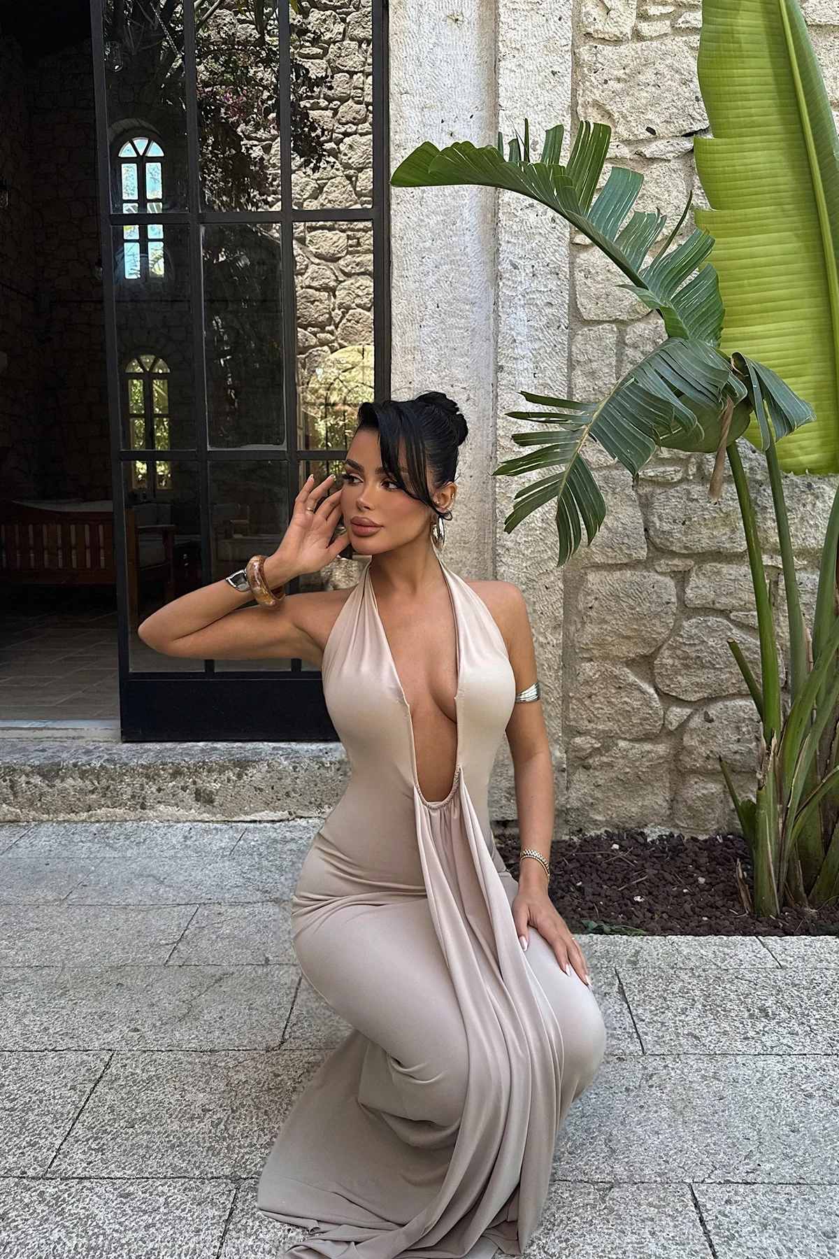 Picture of Beige Bellis Long Dress