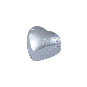 Picture of HEART - HAZELNUT GIANDUJA FILLED MILK CHOCOLATE SILVER 2,4Kg
