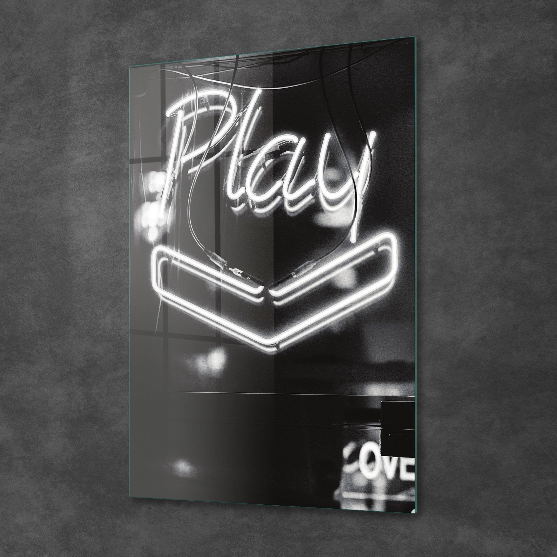 Picture of Decovetro Cam Tablo Neon Black 50x70 cm