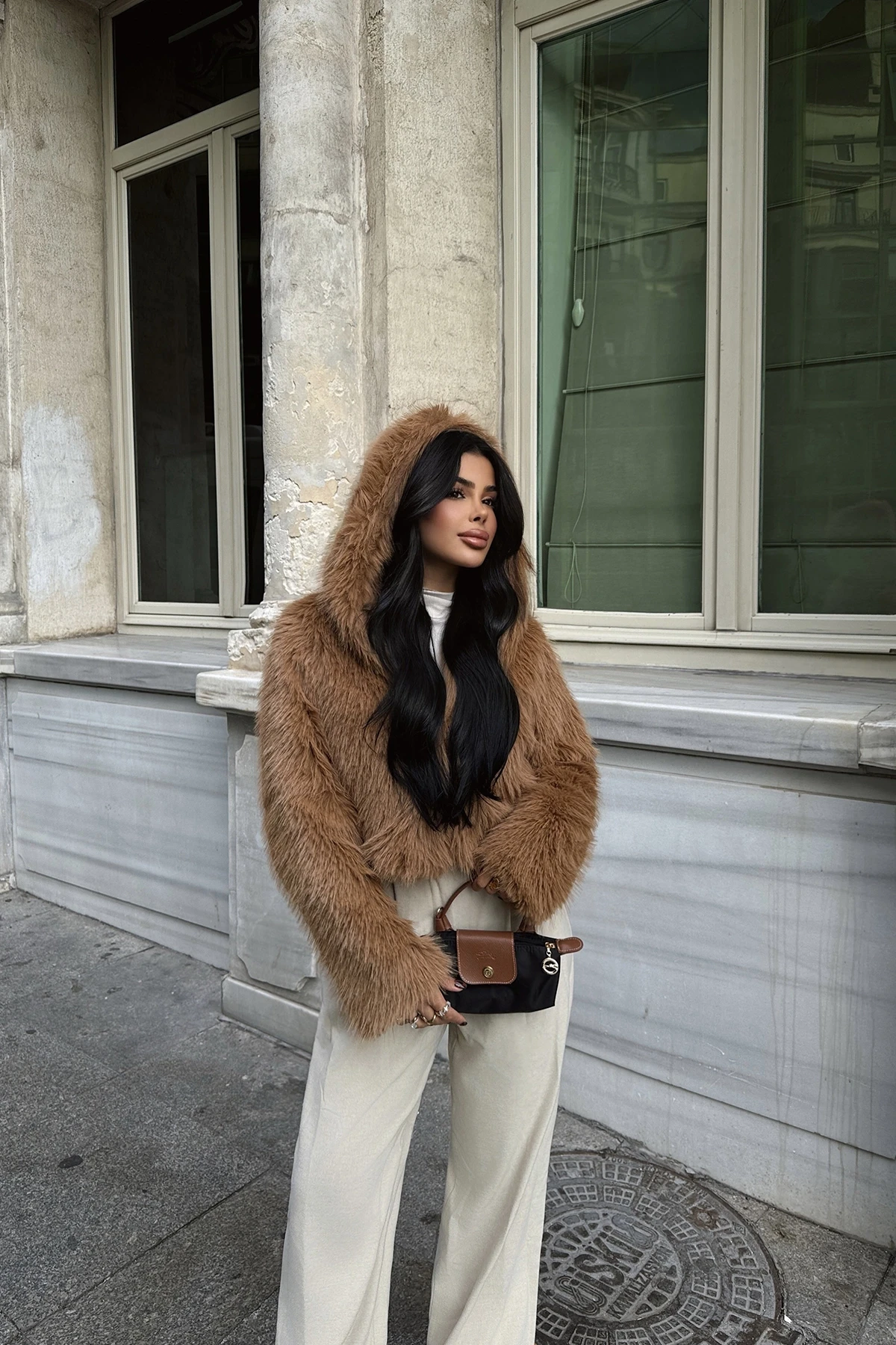 Picture of Tan Hooded Fur