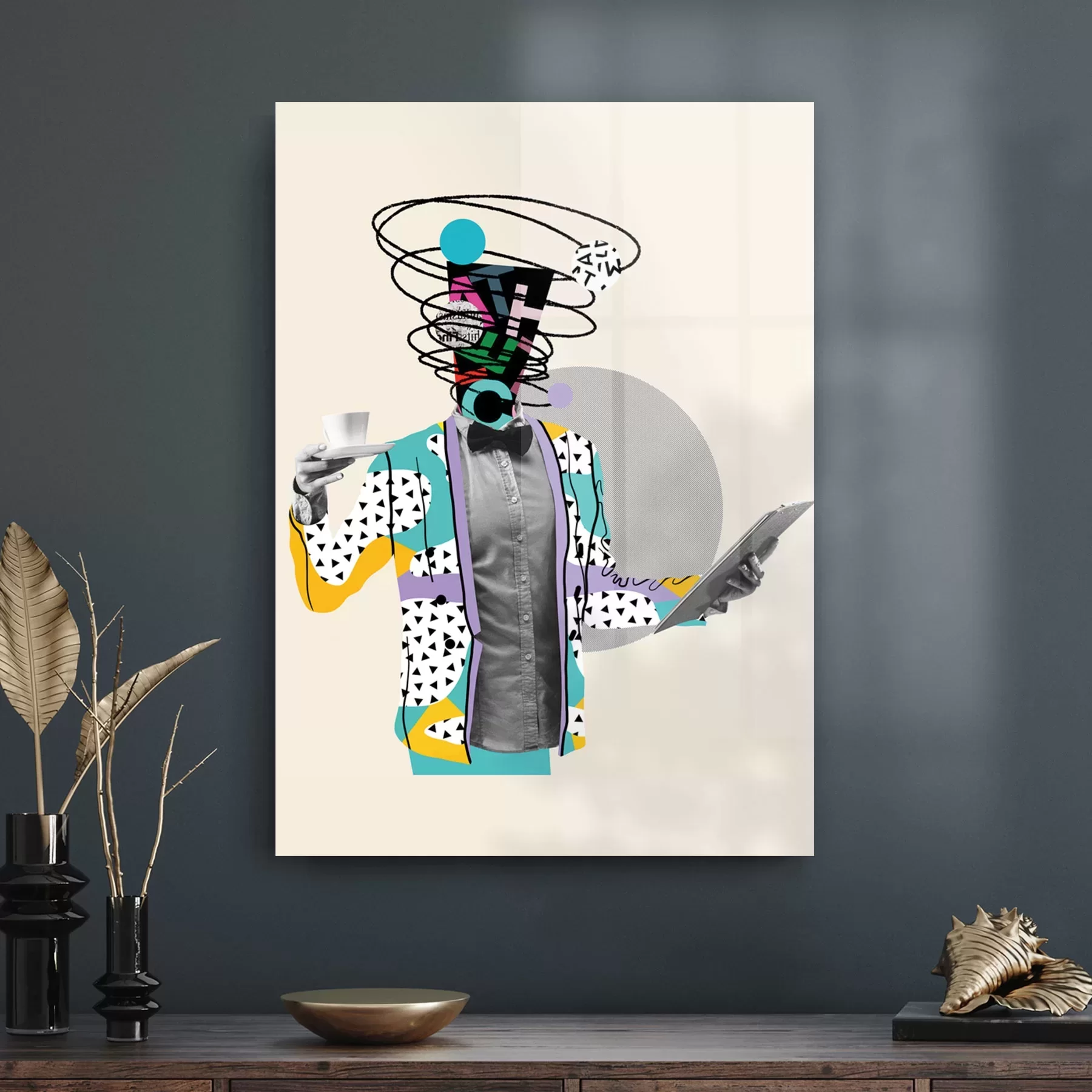 Picture of Decovetro Cam Tablo Modern Pop Art Funny 30x40 cm