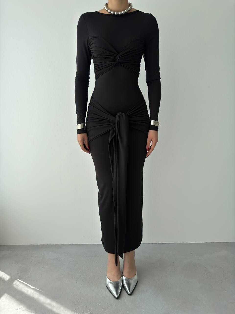 Picture of Bergamo Önden Bağlamalı Elbise