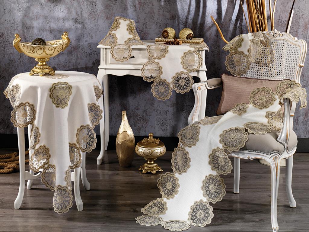 Picture of Çeyizdiyarı Perla 5 Parça Salon Takımı Cappucino