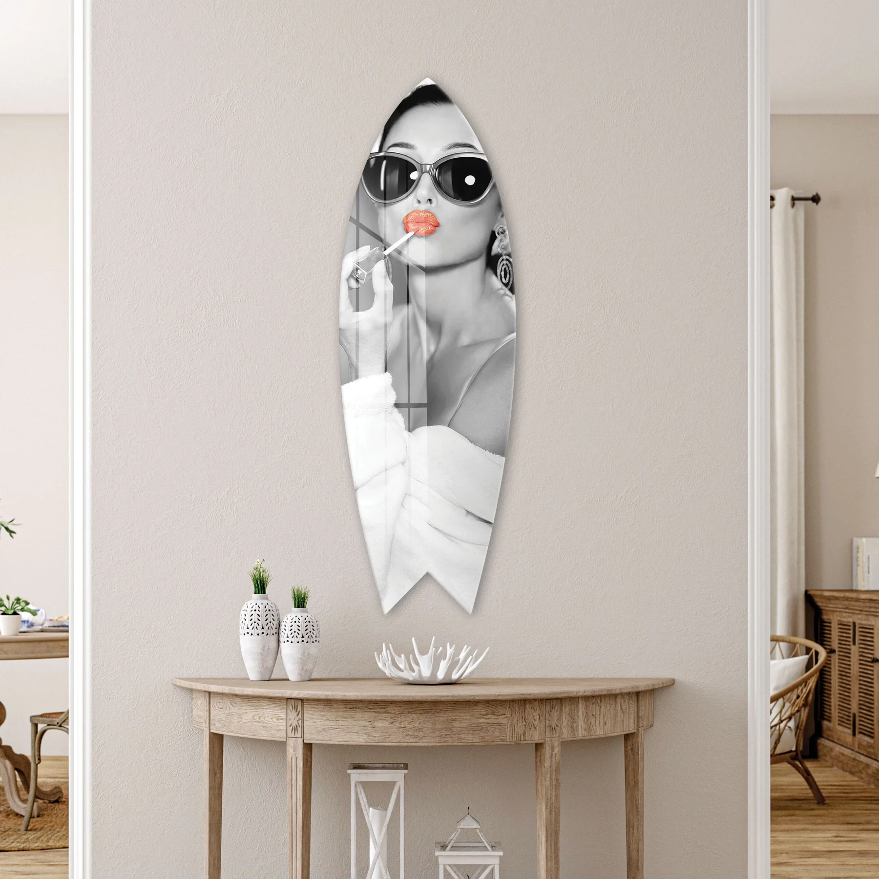 Picture of Decovetro ST 4109 Dekoratif Cam Sörf Tahtası 33x100 Cm