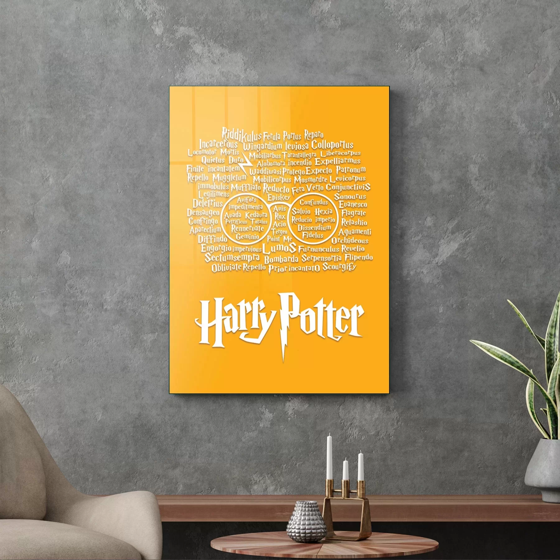 Picture of Decovetro Cam Tablo Harry Potter All Magic 50x70 cm