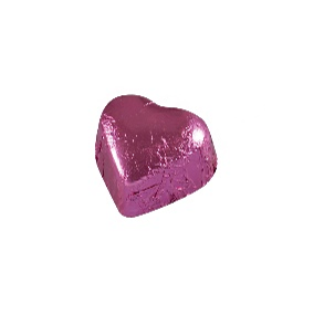 Picture of HEART - HAZELNUT GIANDUJA FILLED MILK CHOCOLATE PINK 2,4Kg