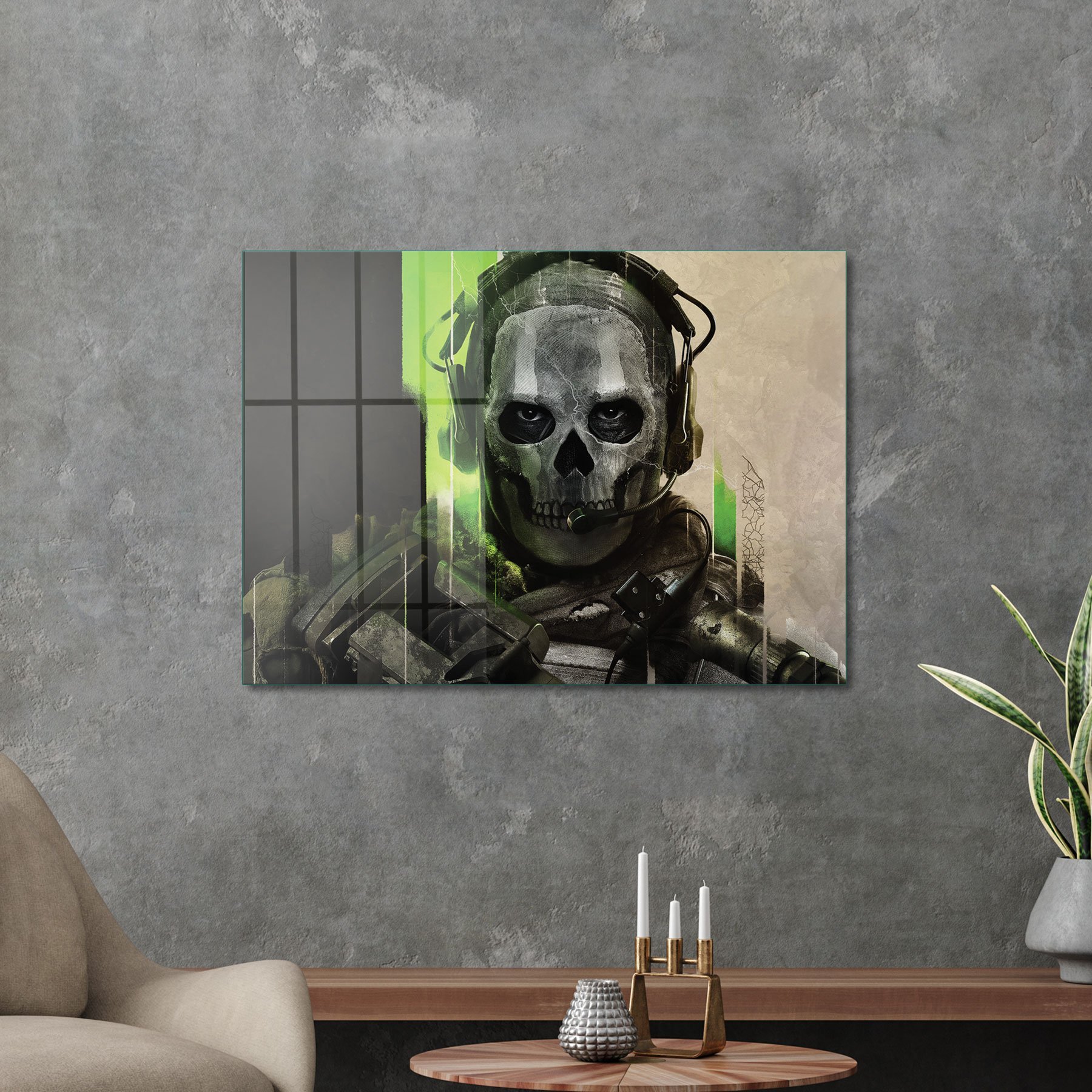 Picture of Decovetro Cam Tablo Gamer Room Ghost 70x100 cm