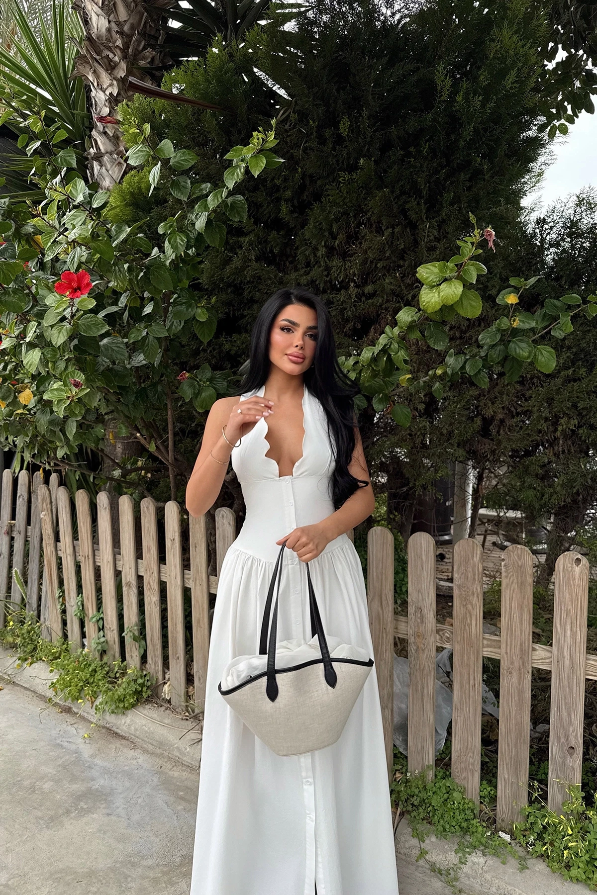 Picture of White Emilie Long Dress