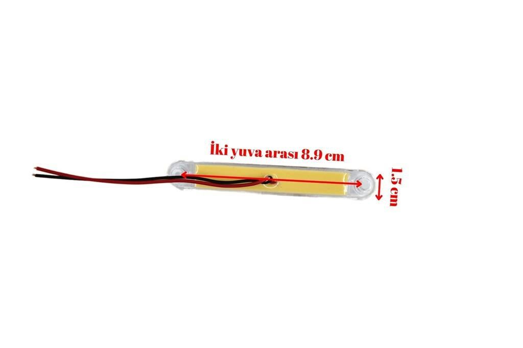 Picture of 10 Adet Beyaz Parmak Lamba 9 Led Su Geçirmez 12V 24V