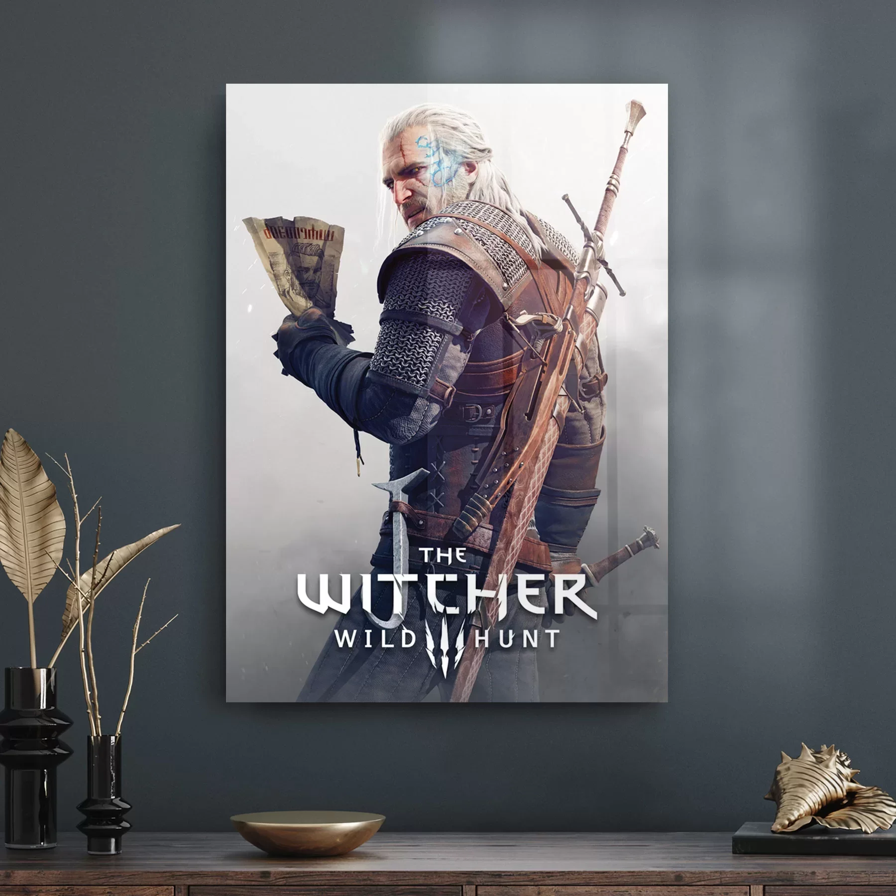 Picture of Decovetro Cam Tablo The Witcher Renkli 30x40 cm