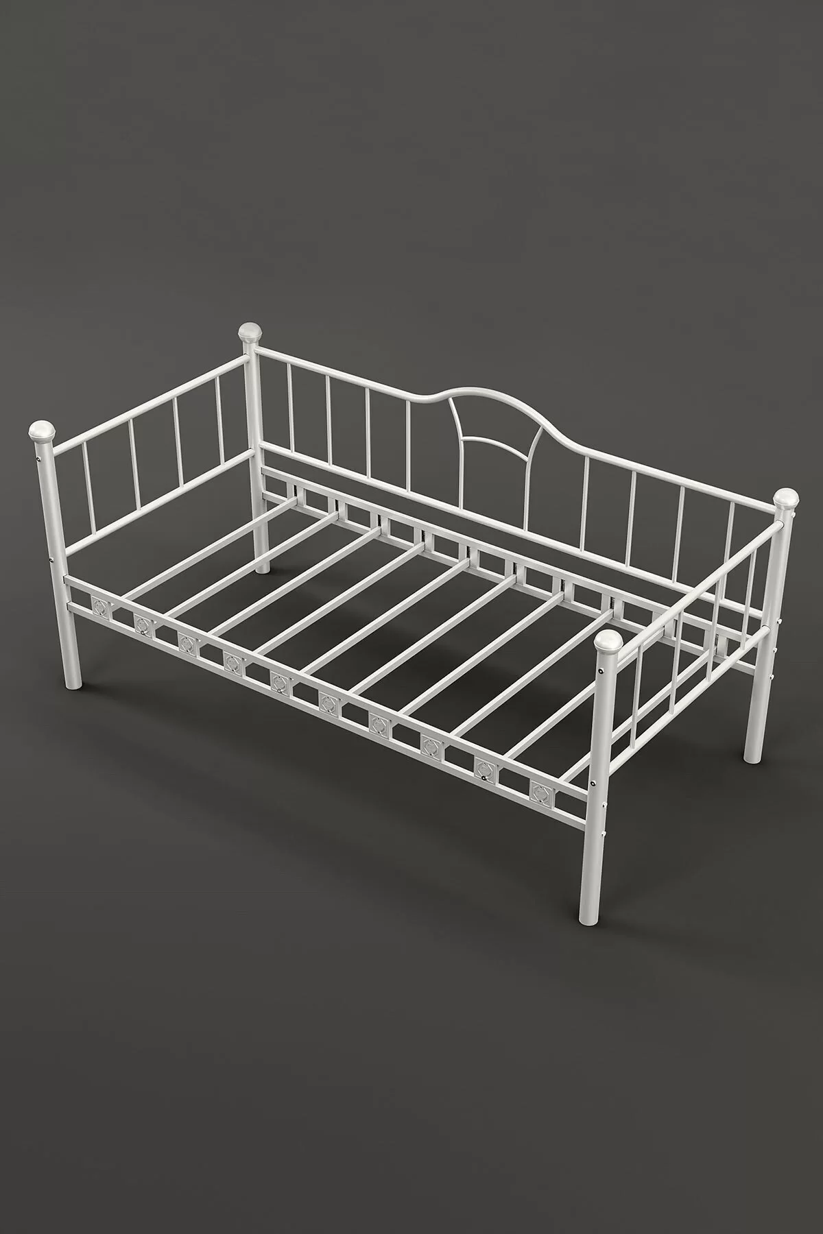 Picture of Kamelya Sedir Metal Karyola Beyaz