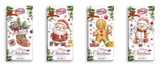 Picture of MILK CHOCOLATE SLIM TABLET CHRISTMAS 30g