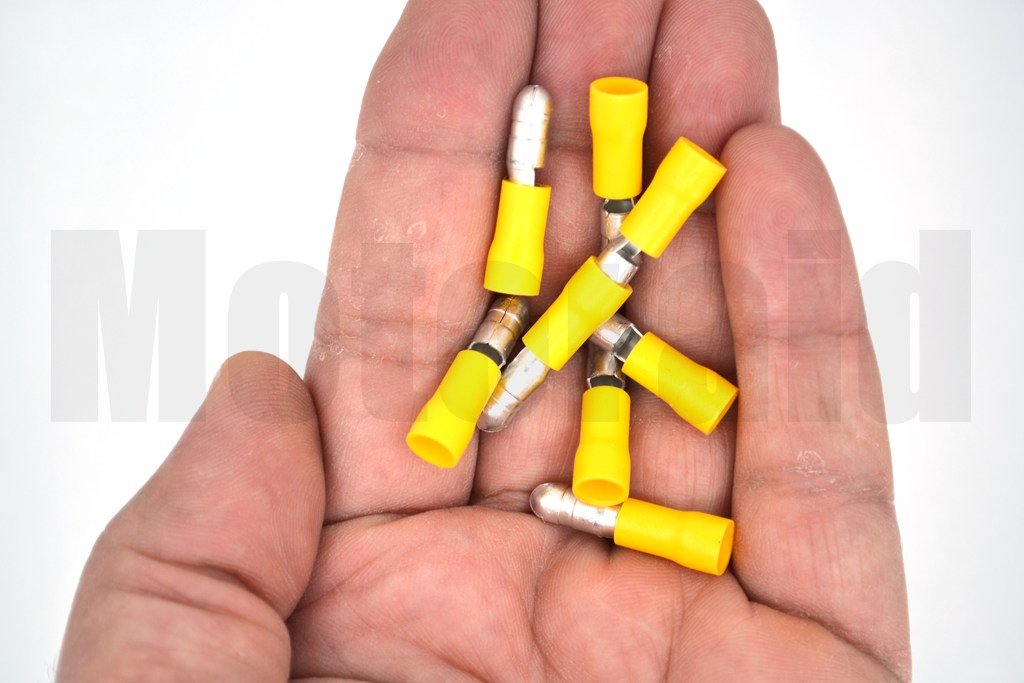 Picture of 100 Adet Yuvarlak Erkek Sarı 4,00-6,00mm Kablo Ucu Fiş