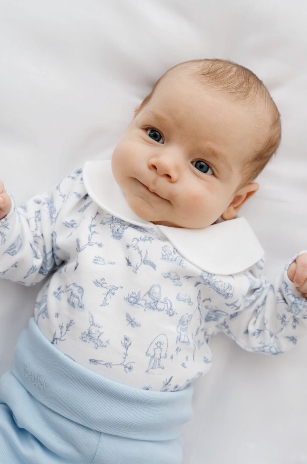 Picture of Body & Pantolon Seti - Toıle De Jouy / Mavi