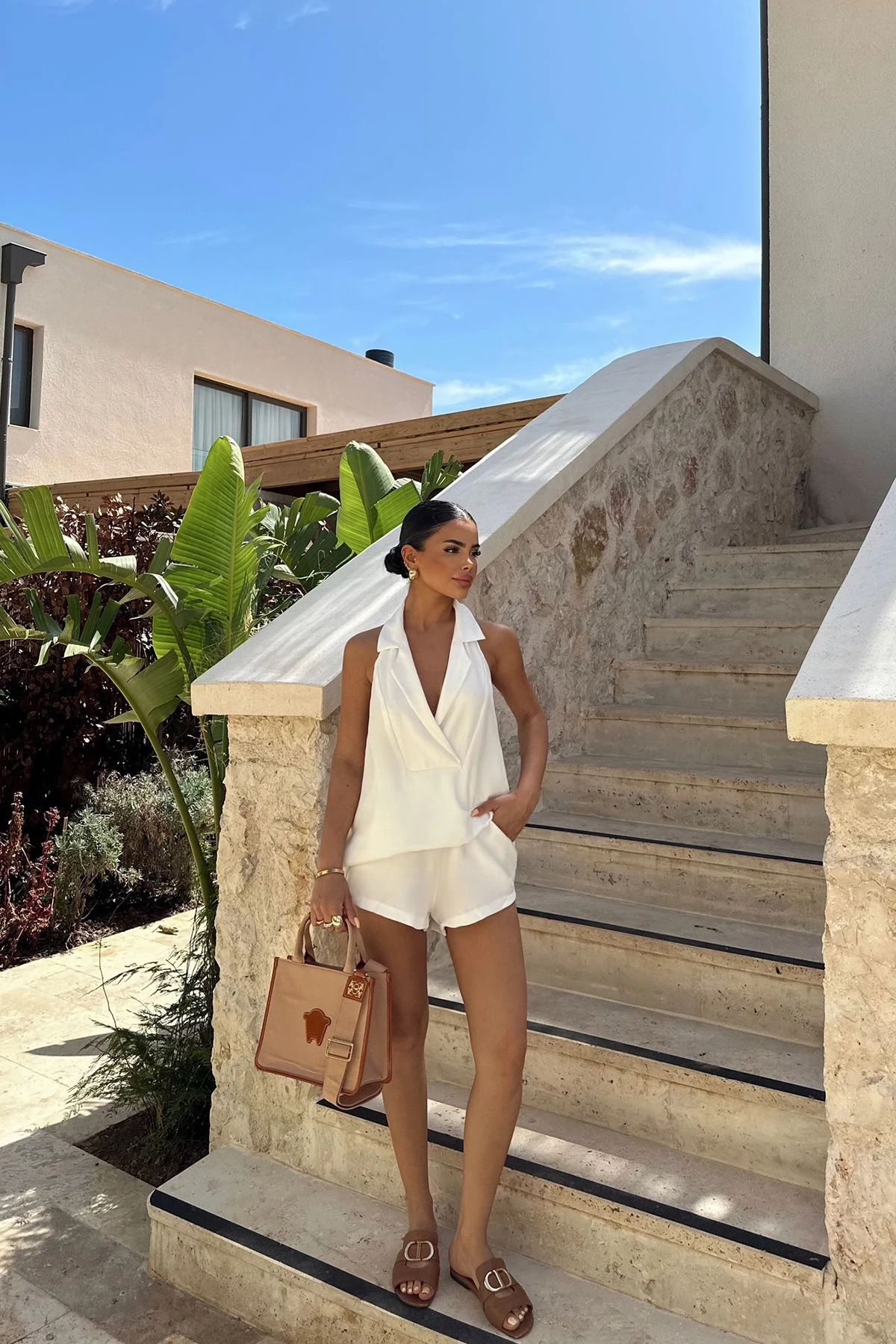 Picture of White Heidi Double Set