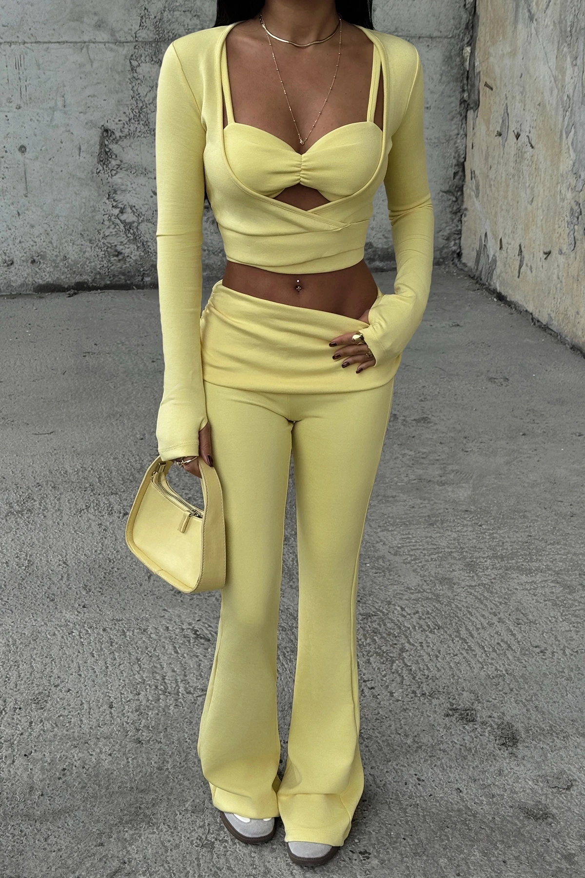 Picture of Yellow Trouser Suit